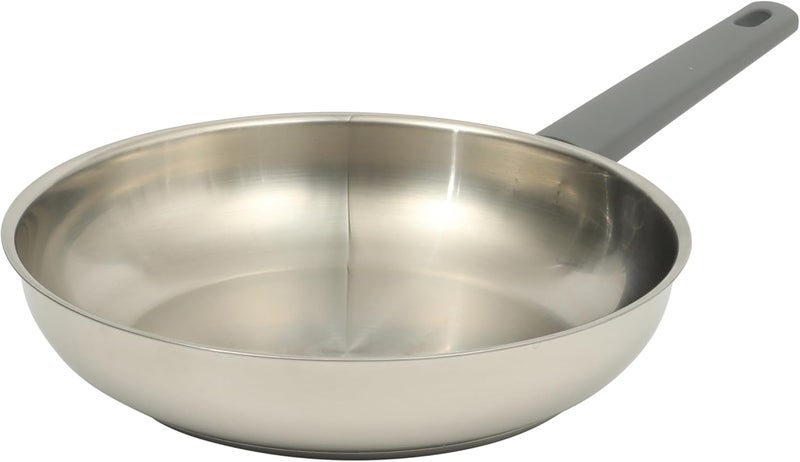 Oster Beauford 10-Inch Stainless Steel Frying Pan – Induction, Oven & Dishwasher Safe Skillet, Soft-Touch Gray Handle, 5-Ply Encapsulated Bottom - Image 1